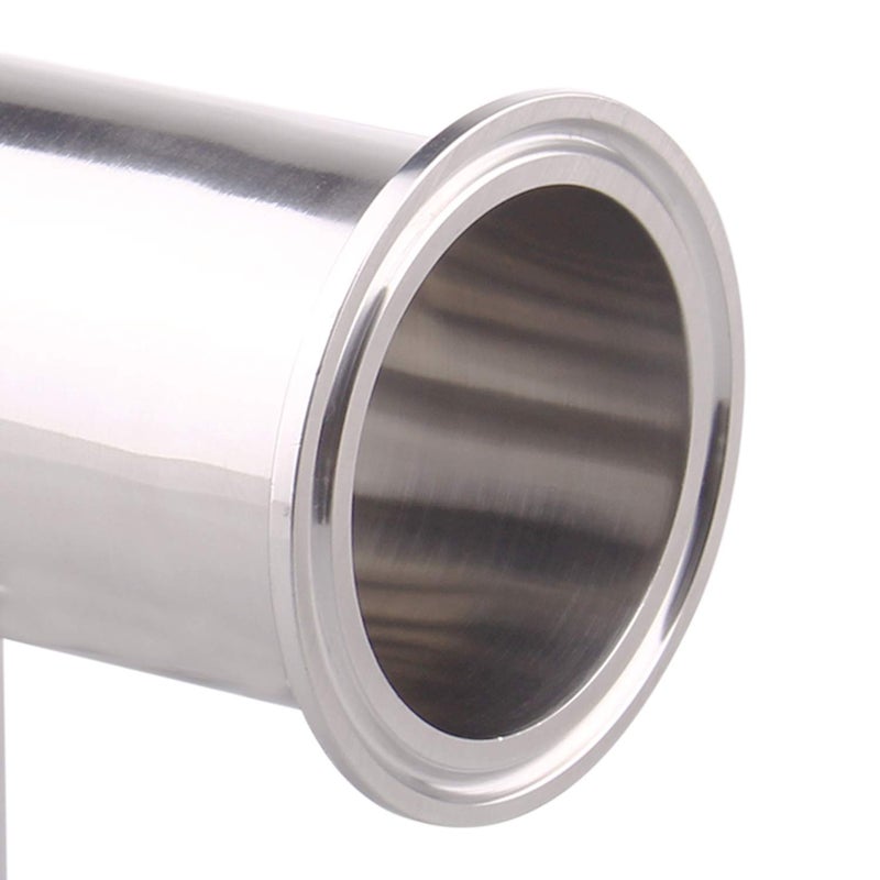 DERNORD Reducing Clamp Tee 3 Way Stainless Steel 304 Sanitary Fitting (2 inch x 2 inch x 1.5 inch) - Image 3